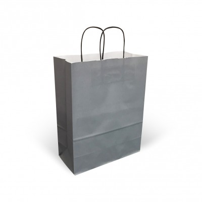 Grey Twist Handle Bags