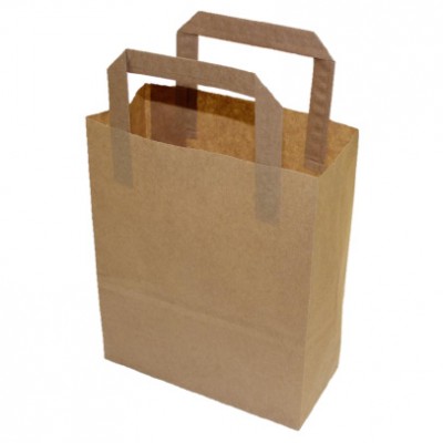 Brown Kraft Flat Handle Bags