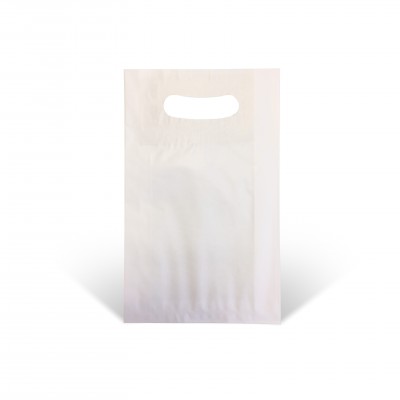 White Kraft Die-cut Handle Bags