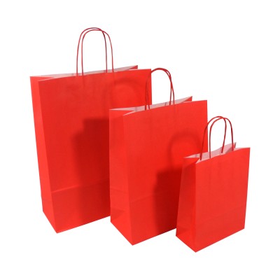 Red Twist Handle Bags