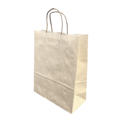 Grass Paper Twist Handle Bags